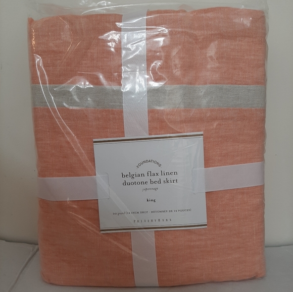 Pottery Barn Bedding Pottery Barn King Belgian Flax Linen Contrast